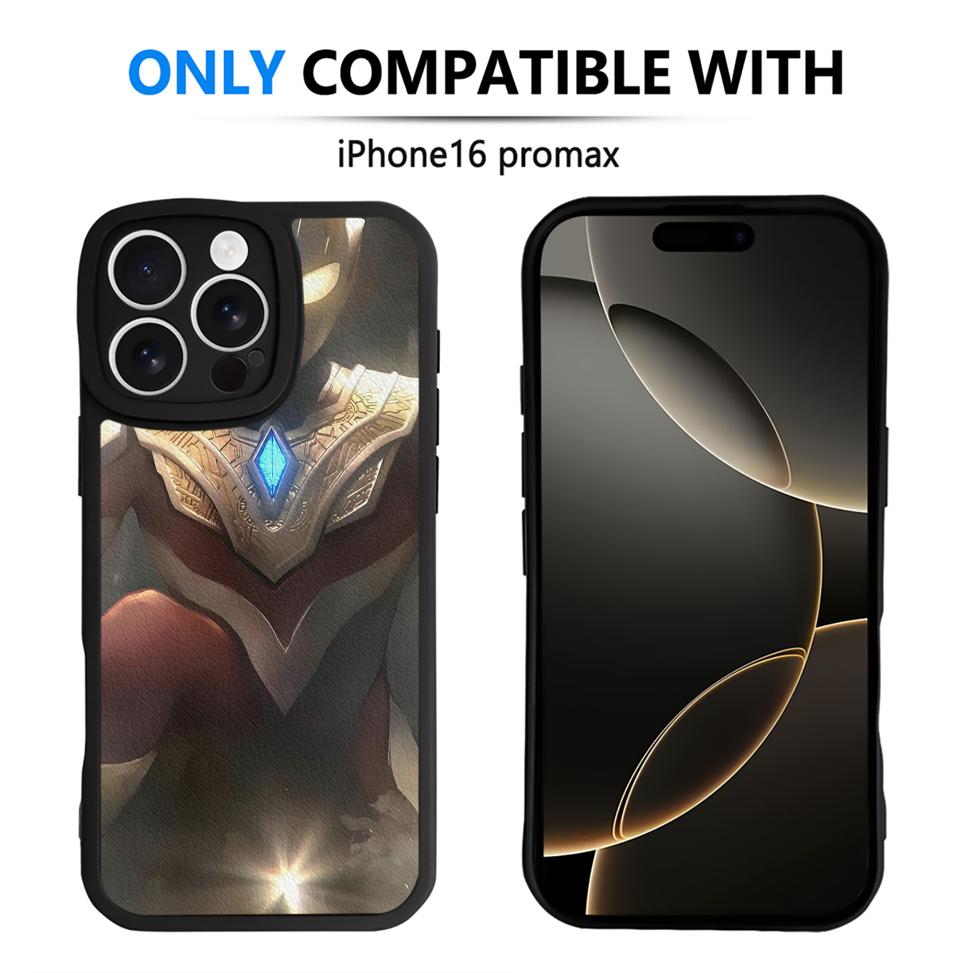 （画像用） ウルトラマン Ultraman 【iPhone 16シリーズ対応】シリコンスマホケース（レザー調） 材質：シリコン